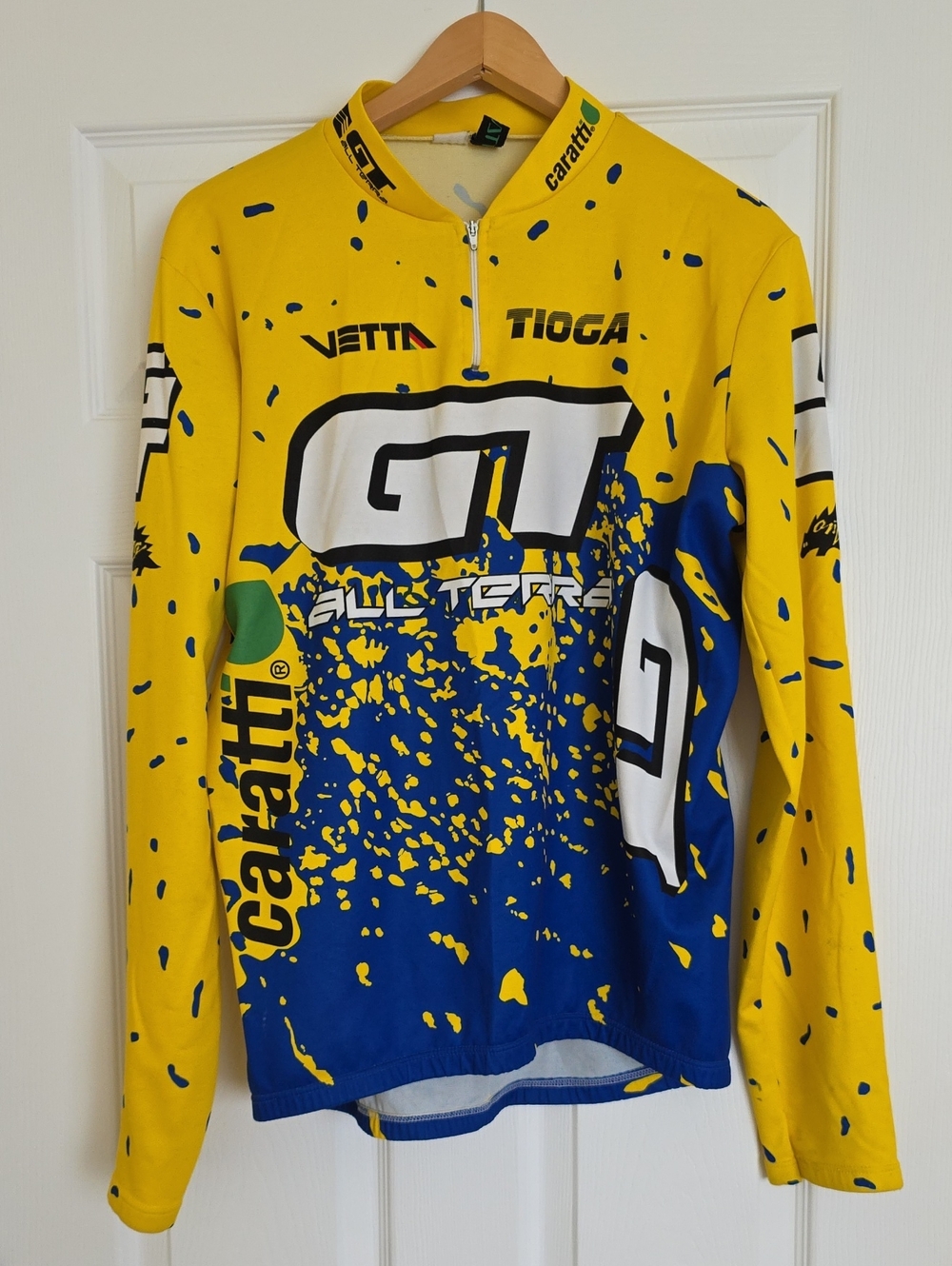 GT Long Sleeve Cycling Jersey in Yellow & Blue